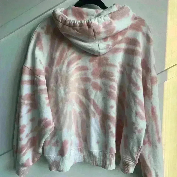 American eagle 1566 Ki Classic Hi Low Hoodie Multicolor Pink Size XS oversized - Picture 7 of 11